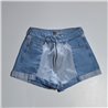 Mujer Short jean moon combinado dobladillo