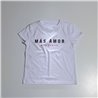 Mujer remera algodon estampa MAS AMOR POR FAVOR