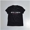 Mujer remera algodon estampa MAS AMOR POR FAVOR