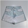 Mujer short combinado con puño