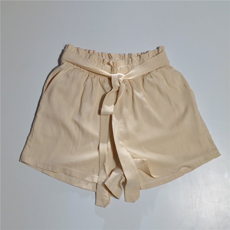 Mujer Short lino cinturon