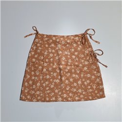 Mujer pollera poplin cruzada