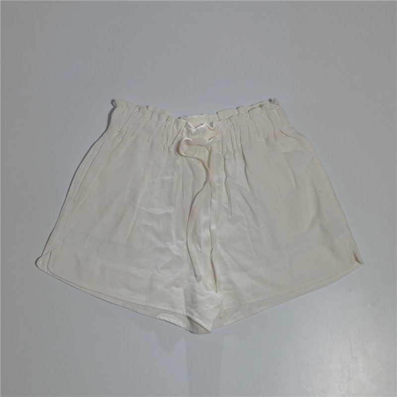 Mujer short lino cintura elastica cordon