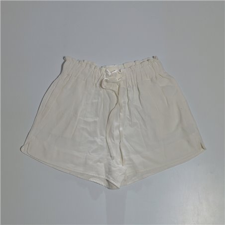 Mujer short lino cintura elastica cordon