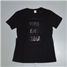 Mujer remera algodon estampa brillo engomado VIVID AND CLEAR