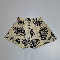 Mujer short bengalina estampa HOJAS