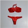 Mujer bikini lycra frente aro nudo
