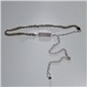 Cinturon cadena trenzado frente estrass