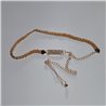 Cinturon cadena trenzado frente estrass