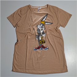 Mujer remeron algodon estampa BUGS BUNNY