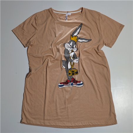 Mujer remeron algodon estampa BUGS BUNNY