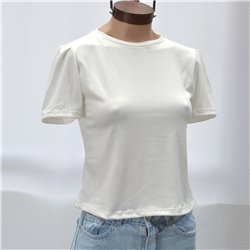 Mujer Remera modal basica cuello redondo