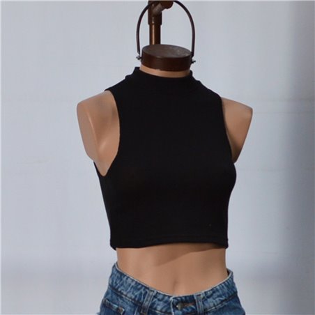 Mujer top lanilla morley cuello polera