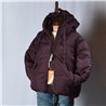 Mujer Puffer abrigo capucha JACKETS