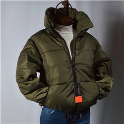 Mujer Puffer impermeable cuello alto detalle cordones HOLSTARK