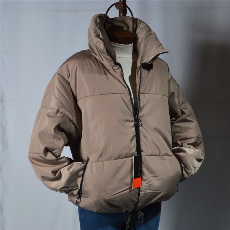 Mujer Puffer impermeable cuello alto detalle cordones HOLSTARK