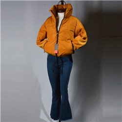 Mujer Puffer impermeable cuello alto detalle cordones HOLSTARK